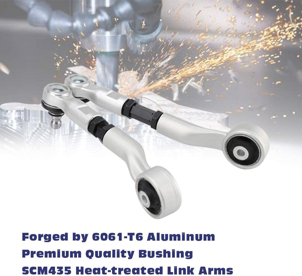 KSP Front Aluminum Upper Control Arms,  Adjustable Suspension Kit for 98-08 A4, 07-08 A5 S5, 98-04 A6 S6, 98-05 Passat Replace OEM Factory/Stock - KSP performance 