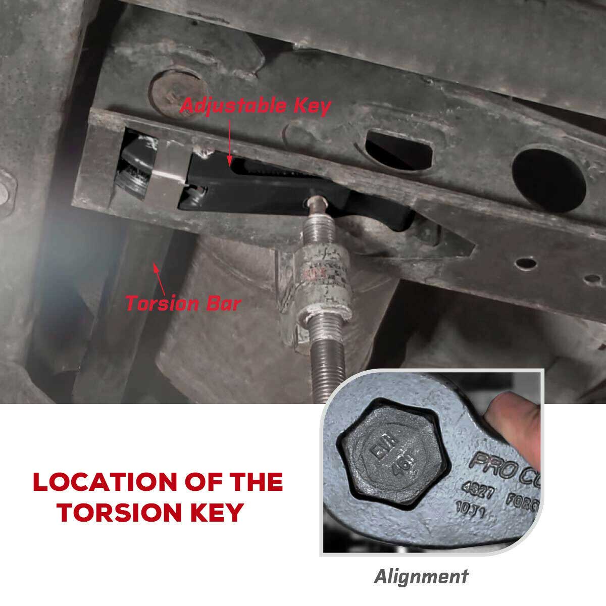 Torsion key Chevy GMC Adjustable 1"-3" Truck 11-19 Silverado Sierra 2500HD 3500HD xccscss.