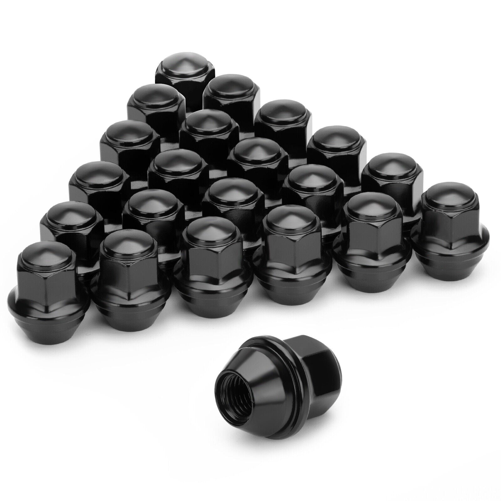 Buy black Lug Nuts 20pcs 12x1.5 OEM/Stock for Ford Focus Fusion Escape Fiesta