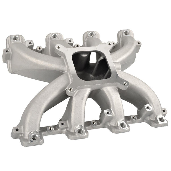 Satin Aluminum Engine Intake Manifold Single Plane EFI