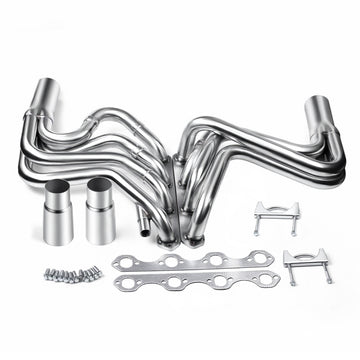Exhaust Header For 1987-1996 Ford F150 F250 Bronco 5.8L V8 Include Long Tube & Short Tube