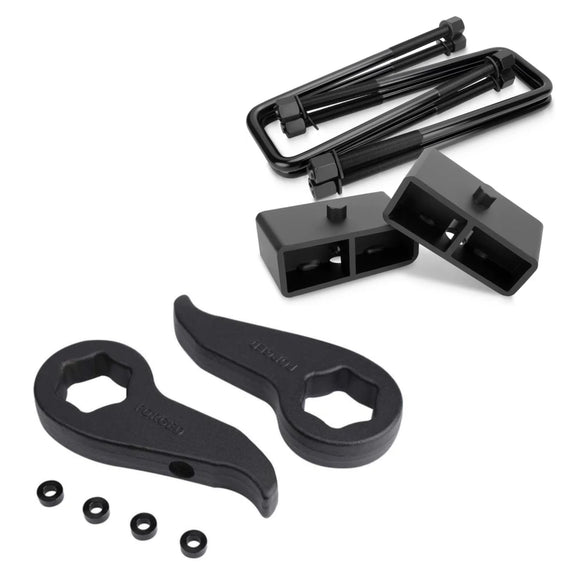 1-3" Adjustable Torsion key Chevy GMC Truck 11-19 Silverado Sierra 2500HD With 2" Rear Lift Kits