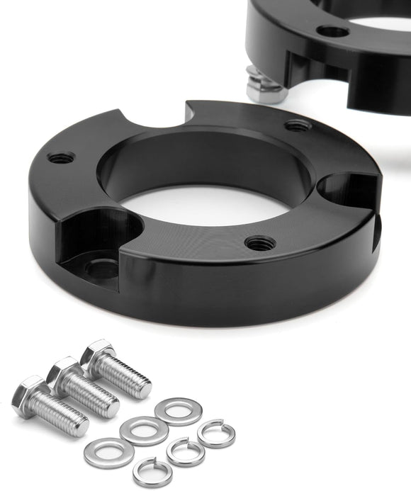 KSP Black lift kits with screws and washers on a white background