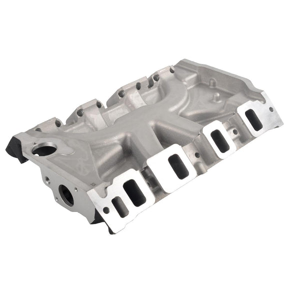 Aluminum Dual Plane Engine Intake Manifold, Black