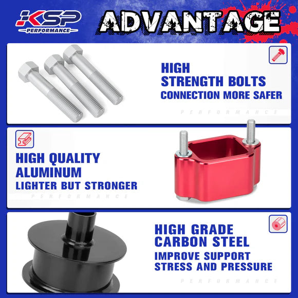 1.5" Hubcentric Wheel Spacers with 3" Front and Rear Full Leveling Lift Kits