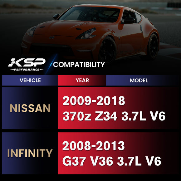أنبوب عادم سفلي لسيارة نيسان 370z وإنفينيتي G37 Z34 موديلات 2008-2018