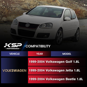 أنبوب عادم توربيني سفلي مقاس 3 بوصات لسيارة فولكس فاجن جولف/جيتا/بيتل 1.8 لتر (1999-2004) - 0