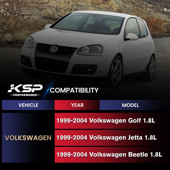 أنبوب عادم توربيني سفلي مقاس 3 بوصات لسيارة فولكس فاجن جولف/جيتا/بيتل 1.8 لتر (1999-2004)