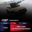 Exhaust Bellowed Up-Pipe Kit & Turbo Pedestal Ebp Valve Delete For 1999-2003 7.3L Ford Powerstroke Diesel-2