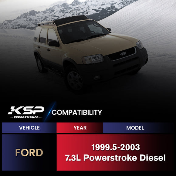 Exhaust Bellowed Up-Pipe Kit & Turbo Pedestal Ebp Valve Delete For 1999-2003 7.3L Ford Powerstroke Diesel