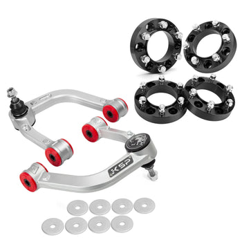 2-4“ Aluminum Forged Control Arm with 1.25" Wheel Spacers 6x5.5 to 6x5.5 Hubcentric For 2004-2023 Toyota Tacoma