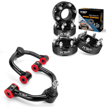 2-4" Upper Control Arms For 2015–2020 Ford F150 with 2 inches Wheel Spacers 6x135mm Hubcentric
