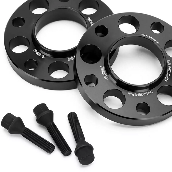 4 قطع من فواصل العجلات من بي إم دبليو مقاس 15 و20 مم، مقاس 5x120، 72.56 مم، محورية لسيارات F30 وF80 وM3 وF10 وM5 وF82 وM4 