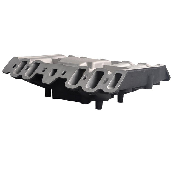 Aluminum Single Plane Engine Intake Manifold, Black