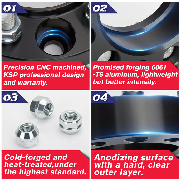 1.5 Inch 6X5.5 Hubcentric Wheel Spacers