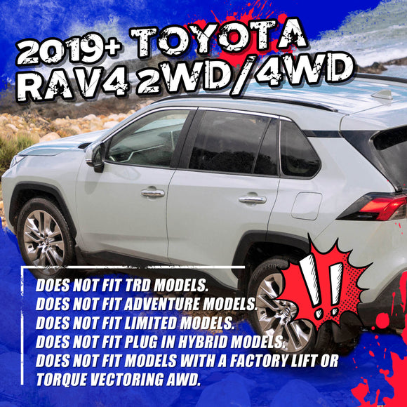 Full Lift Kits For 2019+ Toyota RAV4 2.5" Front and 1.5" Rear Leveling Lift Kit