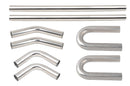 4" OD mandrel bend exhaust pipe kit 8-piece polished stainless steel DIY set-1