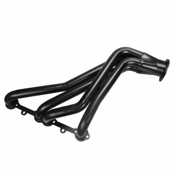 Black Long Tube Exhaust Header