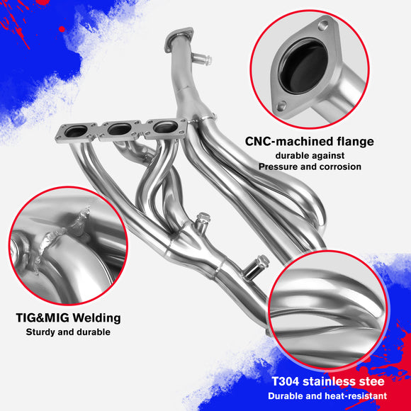 رأس عادم لسيارة BMW E46 موديلات 2000-2006، طراز 320i/325i/330i Z3 Z4 | محرك M54
