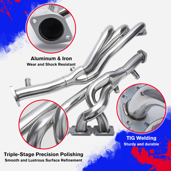 رأس عادم لسيارة BMW M54 موديل 2000-2006، محرك E46، 320i/325i/330i، Z3 Z4