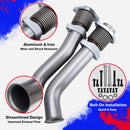 Exhaust Bellowed Up-Pipe Kit & Turbo Pedestal Ebp Valve Delete For 1999-2003 7.3L Ford Powerstroke Diesel-3
