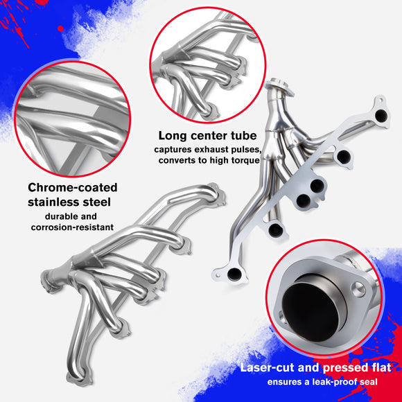 رأس مشعب العادم لسيارة جيب شيروكي/كومانشي/رانجلر 4.0 لتر/5.2 لتر (1991-1999)