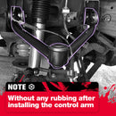 Front Suspension Kit with Control Arms and Tie Rods and Bar Links for 1999–2006 Chevy Silverado GMC Sierra 1500 4WD