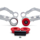 KSP Aluminum Forged Upper Control Arms for 2-4 inch lifted Ford F150 with Red PU Bushings Close-up