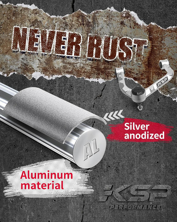 KSP 2-4" Forged Aluminum Upper Control Arm for 2004-2020 Ford F150 Never rust