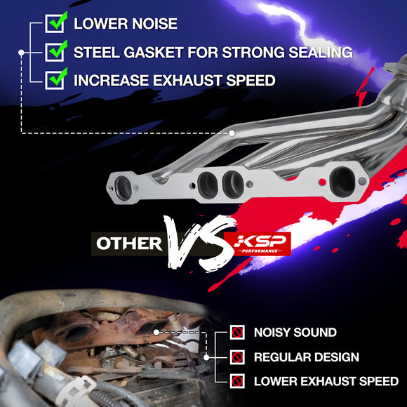 Exhaust Header For 1988-1997 Chevy/GMC 1500/2500 Pickup 305 5.0L/350 5.7L