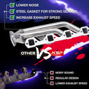 رأس عادم لسيارة فورد موستانج 1964-1978، 289-302-351 V8، مصنوع من الفولاذ المقاوم للصدأ، SBF، مع قابض كتلة صغير-3