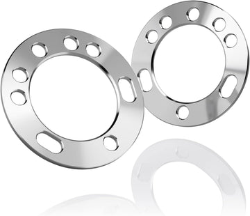 قطعتان من فواصل العجلات العالمية مقاس 6/12 مم لسيارات دودج فورد شيفروليه بمقاسات 5 و6 مسامير PCD 135 و139.7 