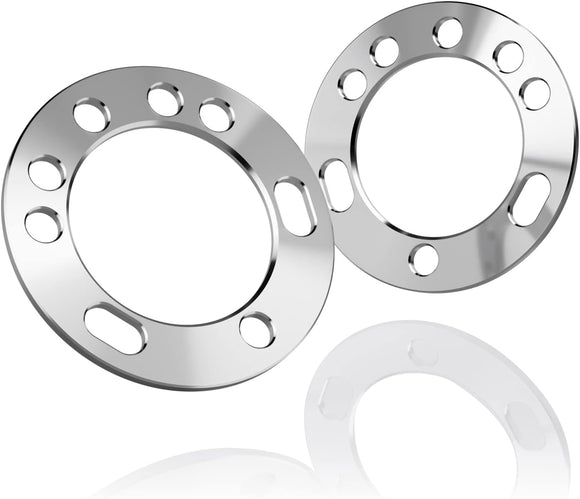 قطعتان من فواصل العجلات العالمية مقاس 6/12 مم لسيارات دودج فورد شيفروليه بمقاسات 5 و6 مسامير PCD 135 و139.7 