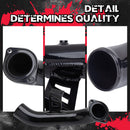 Close-up details of KSP Performance 6.6L Duramax EGR delete pipe, showcasing high-quality manufacturing, precise welds, smooth internal bore, and robust mounting bracket, emphasizing superior craftsmanship and reliability