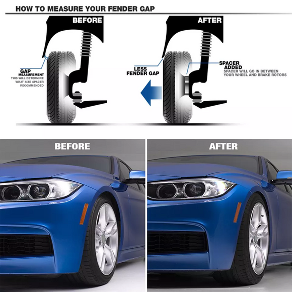 KSP 5x120 Wheel Spacers With 20 Pcs Extended Lug Bolts for BMW