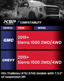 Compatible with Silverado Sierra 2019-2025 2-4 inch Control Arm – KSP