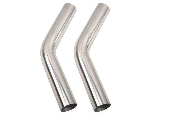 4" OD mandrel bend exhaust pipe kit 8-piece polished stainless steel DIY set