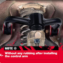 Without any rubbing after installing the  KSP control arm