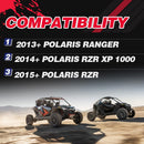 ATV Wheel Spacers  1Inch 4x156mm 12x1.5 Studs For 2013+ Polaris Ranger, 2014+ Polaris RZR XP 1000, 2015+ Polaris  RZR-3