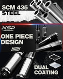 KSP Spike Lug Nut Features: SCM 435 Steel Construction, One Piece Design, Dual Coating for Durability