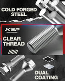 12x1.25 Wheel Lug Bolts for Wheel Spacers, 20pcs ET 28mm Shank 17mm Hex 48mm Length Solid Chrome Studs Set for 2014-2020 Jeep Renegade, 2018-2020 Compass, 2014-2020 Cherokee and More-6