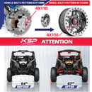 فواصل عجلات ATV مقاس 1.5 بوصة 4x110 مم إلى 4x156 مم محولات مع مسامير 3/8 بوصة - 24 لـ Honda Yamaha Bombardier -6