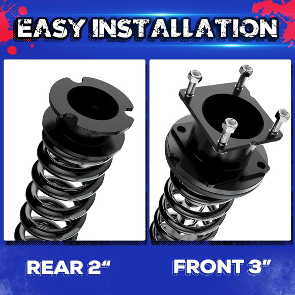 2.5" Front and 1.25" Rear Full leveling Lift Kit for 2011-2019 Ford Explorer