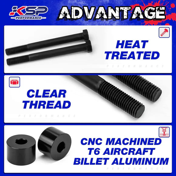 3" Front and 2" Rear Leveling Lift Kit + Differential Drop Kit