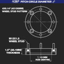 ATV Wheel Spacers 4x156mm 1.5 Inch with 12x1.5 Studs For Polaris Ranger,Polaris RZR,4Pcs-2