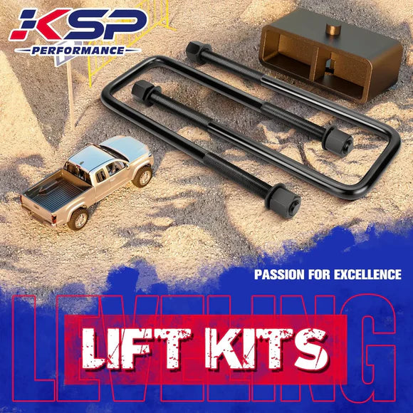 1-3" Adjustable Torsion key with 2" Rear Lift Kits