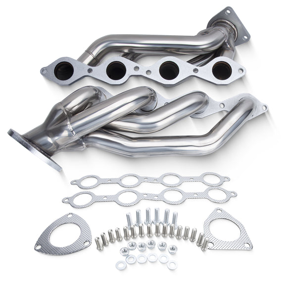 رأس عادم قصير لسيارات شيفروليه سيلفرادو وجي إم سي سييرا ويوكون وأفالانش وسوبربان 1500 سعة 4.8 لتر و5.3 لتر (2000-2006)