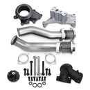 Exhaust Bellowed Up-Pipe Kit & Turbo Pedestal Ebp Valve Delete For 1999-2003 7.3L Ford Powerstroke Diesel-6
