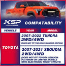 KSP 2.5" Front Suspension Leveling Lift Kits For 2007-2022 Toyota Tundra Sequoia FITMENT