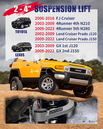 Compatible with Toyota 4Runner 2003-2024 Aluminum Control Arm – KSP